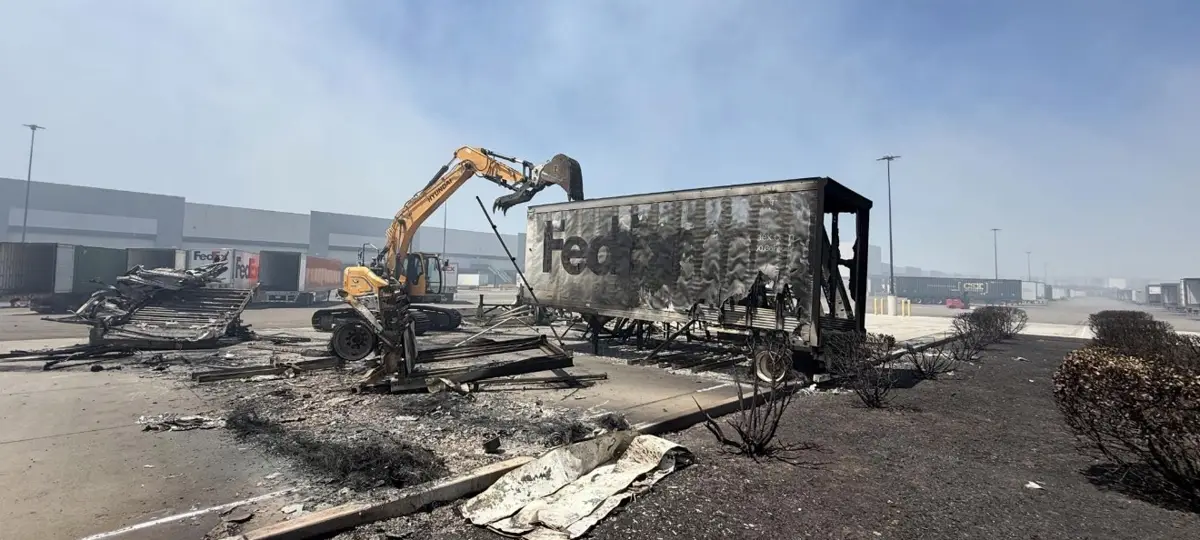 Fire-damaged structure cleanup